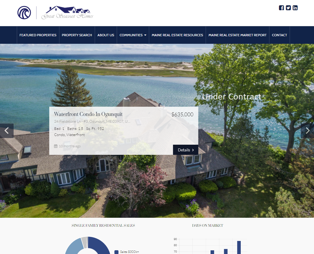 Web Design Great Seacoast Homes York Maine